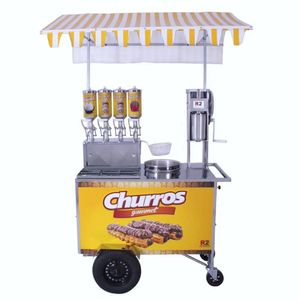 Carrinho De Churros Gourmet R2 4 Doceiras E Masseira R0078