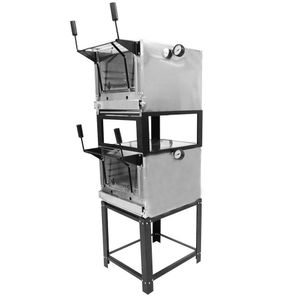 Forno Roma Venâncio 60 Cm De Lastro A Gás Duplo Inox Com Pedra Refratária Firidi60