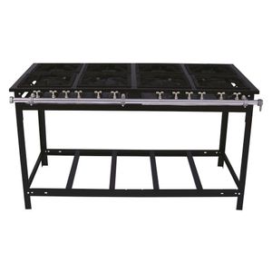 Fogão Industrial Venâncio 8 Bocas 4 Duplas A Gás Baixa Pressão Espera Para Forno E8d4e