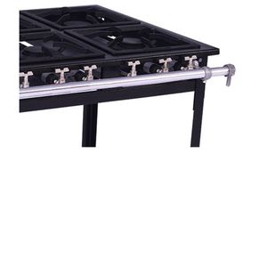 Fogão Industrial Venâncio 6 Bocas 3 Simples A Gás Baixa Pressão Espera Para Forno E6d3e