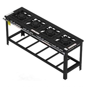 Fogão Industrial Gastromaq 4 Bocas Linha Dupla Fg404ld