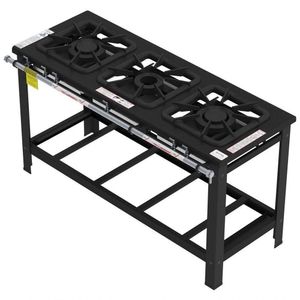 Fogão Industrial Gastromaq 3 Bocas Linha Mista Fg403lm
