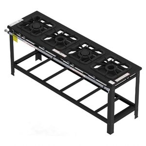 Fogão Industrial Gastromaq 4 Bocas Linha Mista Fg404lm