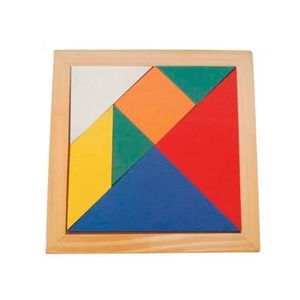 Brinquedos Educativos Jogo Tangram 20x20cm 7 Peças