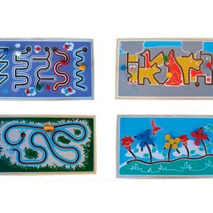Brinquedos Educativos 4 Painéis Psicomotores Ilustrados