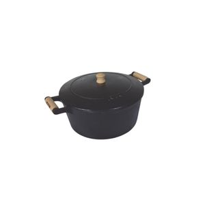 Caçarola de Ferro Fundido 2 Alcas Tampa de Ferro 10,8L