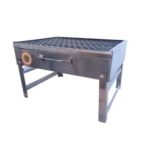 Churrasqueira Malinha Portátil Inox com Grelha Galvanizada
