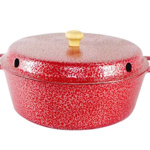 Forma Bolo Craqueada com Cone Alumínio Fundido Vermelha 22cm