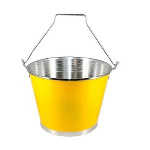 Balde Gelo Cerveja C/ Alça Alumínio Profissional Amarelo