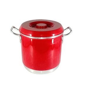 Caldeirão Hotel Com Alça Alumínio Vermelho 10 Litros