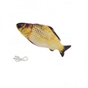 Peixe Elétrico Piranha para Gato com Catnip 25cm KZ Imports