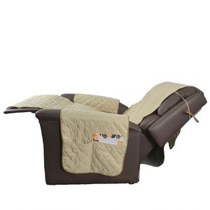Protetor de Sofá Microfibra p/ Poltrona Retrátil 60cm Cáqui