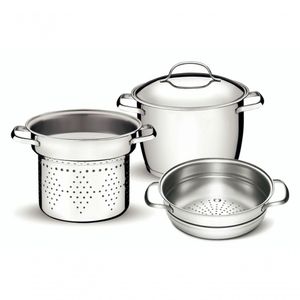 Kit 3 Panelas Allegra em Aço Inox Fundo Triplo Tramontina