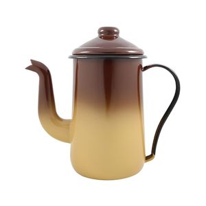 Bule Para Café Tradicional Esmaltado Marrom Degradê 1,5 L Ewel