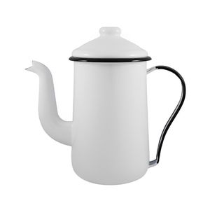 Bule Para Café Tradicional Esmaltado Branco 1,5 L Ewel