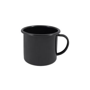 Caneca Média Esmaltada Preto 160 Ml Ewel