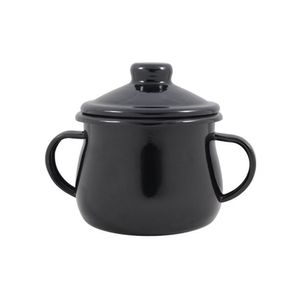 Açucareiro Esmaltado Preto 380 Ml Ewel