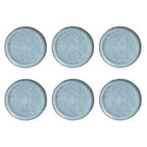 Conjunto De Pratos De Sobremesa 06 Peças Linhas Breeze Porto Brasil