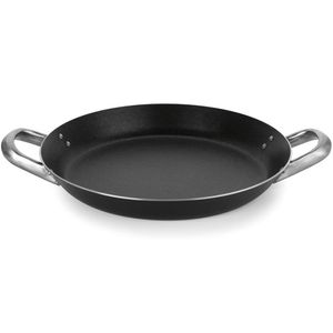 Paellera G Profissional Preta 43 Cm 5 L Em Alumínio Com Revestimento Interno Antiaderente Multiflon