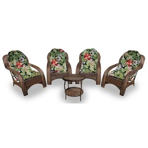 4 Poltronas + 1 Mesa Centro Saquarema