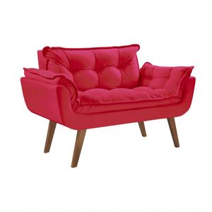 Poltrona Namoradeira Opalla Cor:vermelho