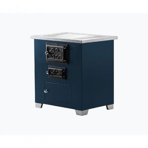 Fogão à Lenha Nero Hmd Cor Azul Petróleo
