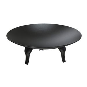 Lareira Braseiro Jardim Ferro Externa Portátil Preta 100Cm