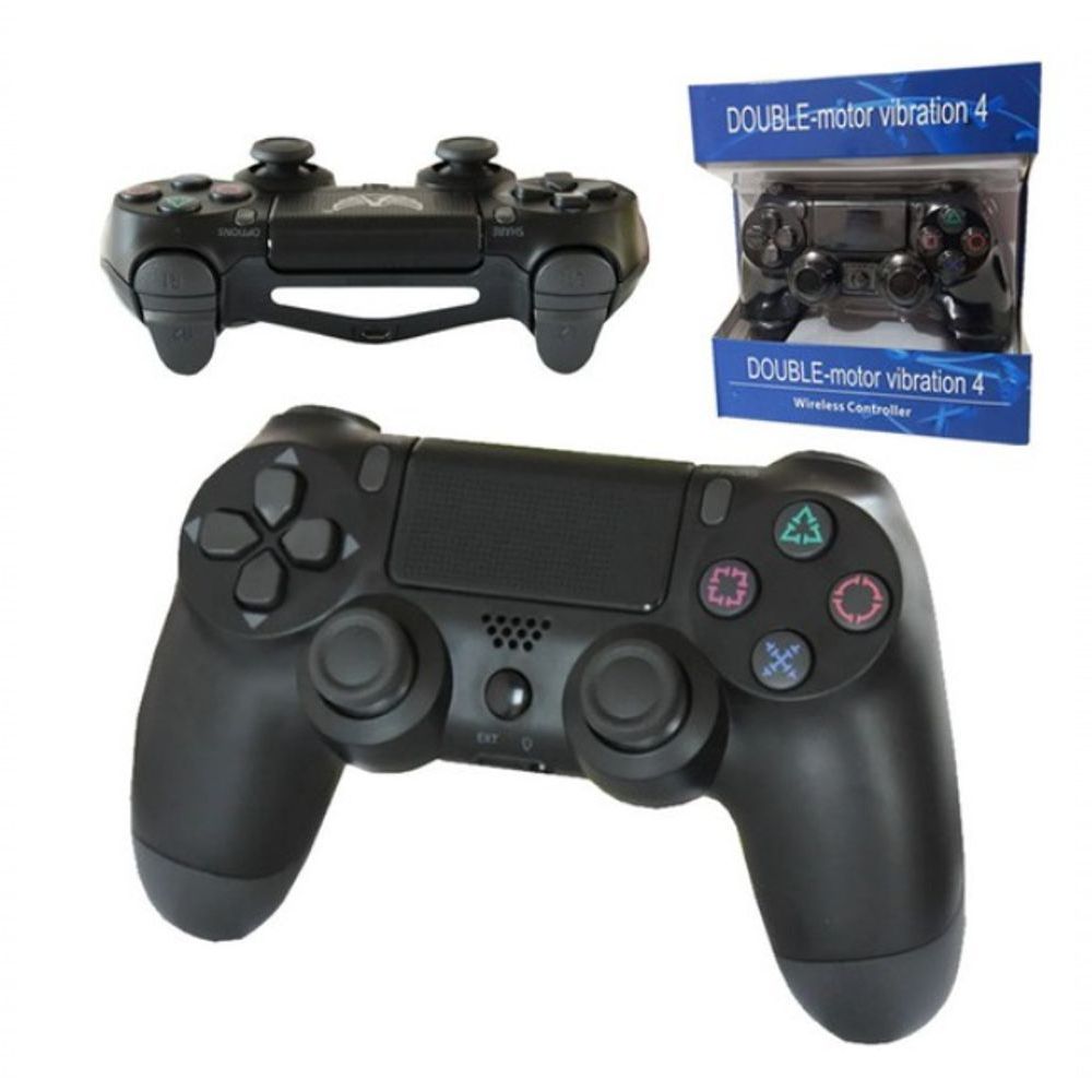 Controle PS4 compatível Playstation 4 Sem Fio com Touch - Preto