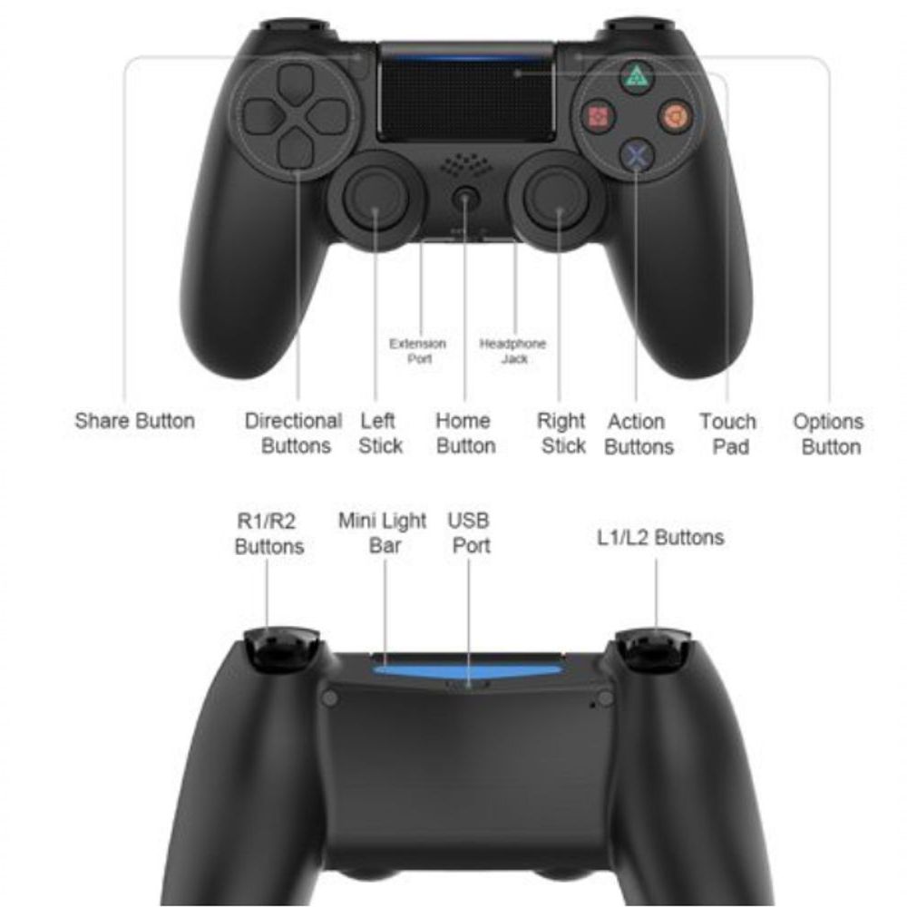 Controle Ps4 Manete Sem Fio Wireless Led Joystick Promoção