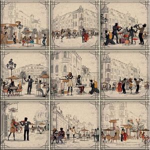 Azulejos Decorativos Cidade Kit 9 un15x15cm