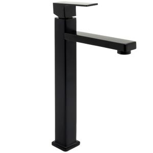Torneira Bica Alta Banheiro/lavabo/pia Luxo Preto