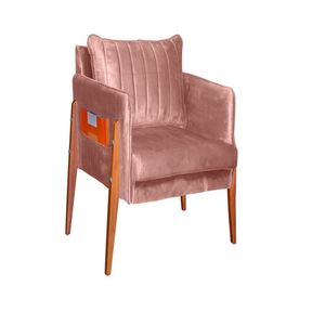 Poltrona Decorativa Milão Luxo Dora Bela Cor 0125 Rosa