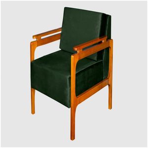 Poltrona Decorativa Yasmin Luxo Dora Bela Cor 0130 Verde Musgo