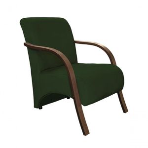 Poltrona Decorativa Stilo Braços Dora Bela 0130 Verde Musgo