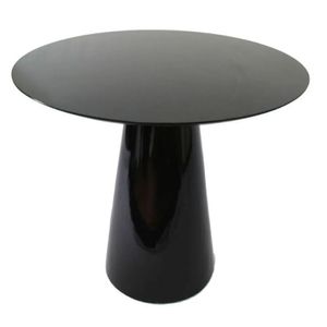 Mesa De Jantar Cone 120 Cm Laqueada Preto