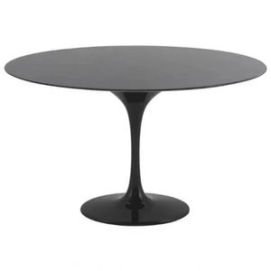 Mesa De Jantar Tulipa Redonda 107cm - Laqueada Preto