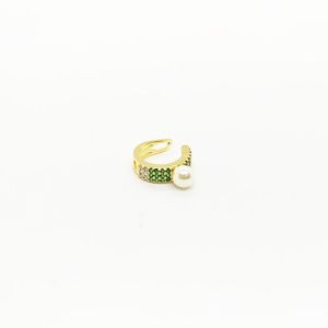 Piercing Folheado Fake Com Pérola