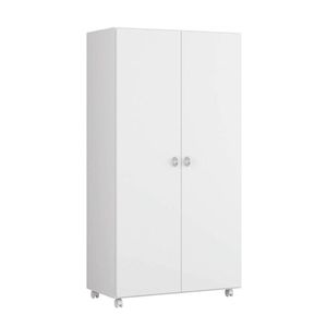 Armário Multiuso 2 Portas Rodízios Ar-70 Branco Ditália