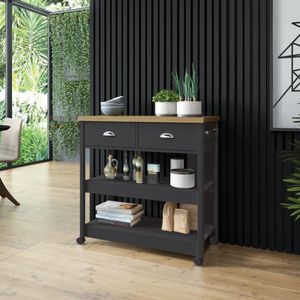 Gabinete Banheiro Ditália 2 Gavetas Ba-135 Cor:preto Preto