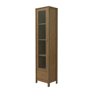 Cristaleira Ditália 1 Porta De Vidro 1 Gaveta E-962 Cor Diamond