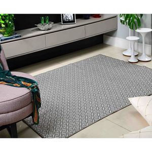 Tapete Sala Quarto Cinza 1,40 X 2,00 Pratik Des 05 Antider.