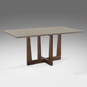 Mesa de Jantar Cruz 160cm Laca Avelã
