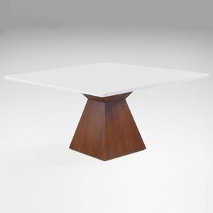 Mesa de Jantar Trapézio 150cm X 150cm Laca Branca