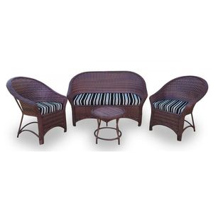 Kit De 1 Sofá 2L + 2 Poltronas + 1 Mesa Centro Preto