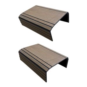 Kit 2 Bandejas Esteira para Braço de Sofá Reta Tabaco