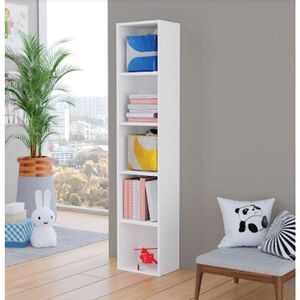 Organizador De Brinquedos Vertical Gabi 5 Nichos Branco Mdf