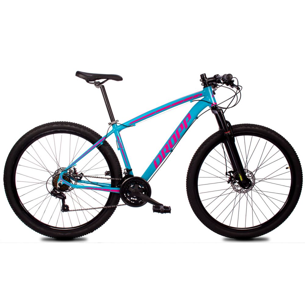 Bicicleta Dropp Z1-x Disc M T17 Aro 29 Susp. Dianteira 21 Marchas - Azul/rosa