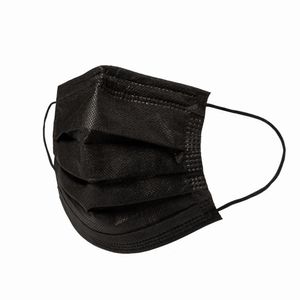 Mascara Descartavel Cirurgica Tripla Preta 10 Unidades