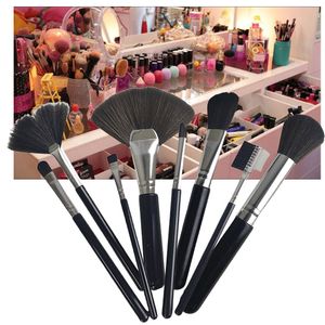 Pincel Kit 8 Peças Maquiagem Profissional Make Up
