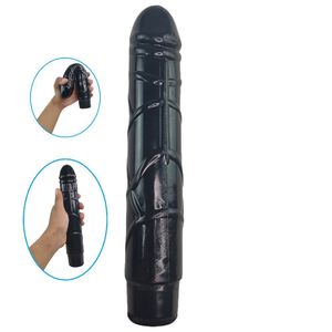 Penis Dildo Vibrador Preto Vaginal 23cmponto G Estimulação